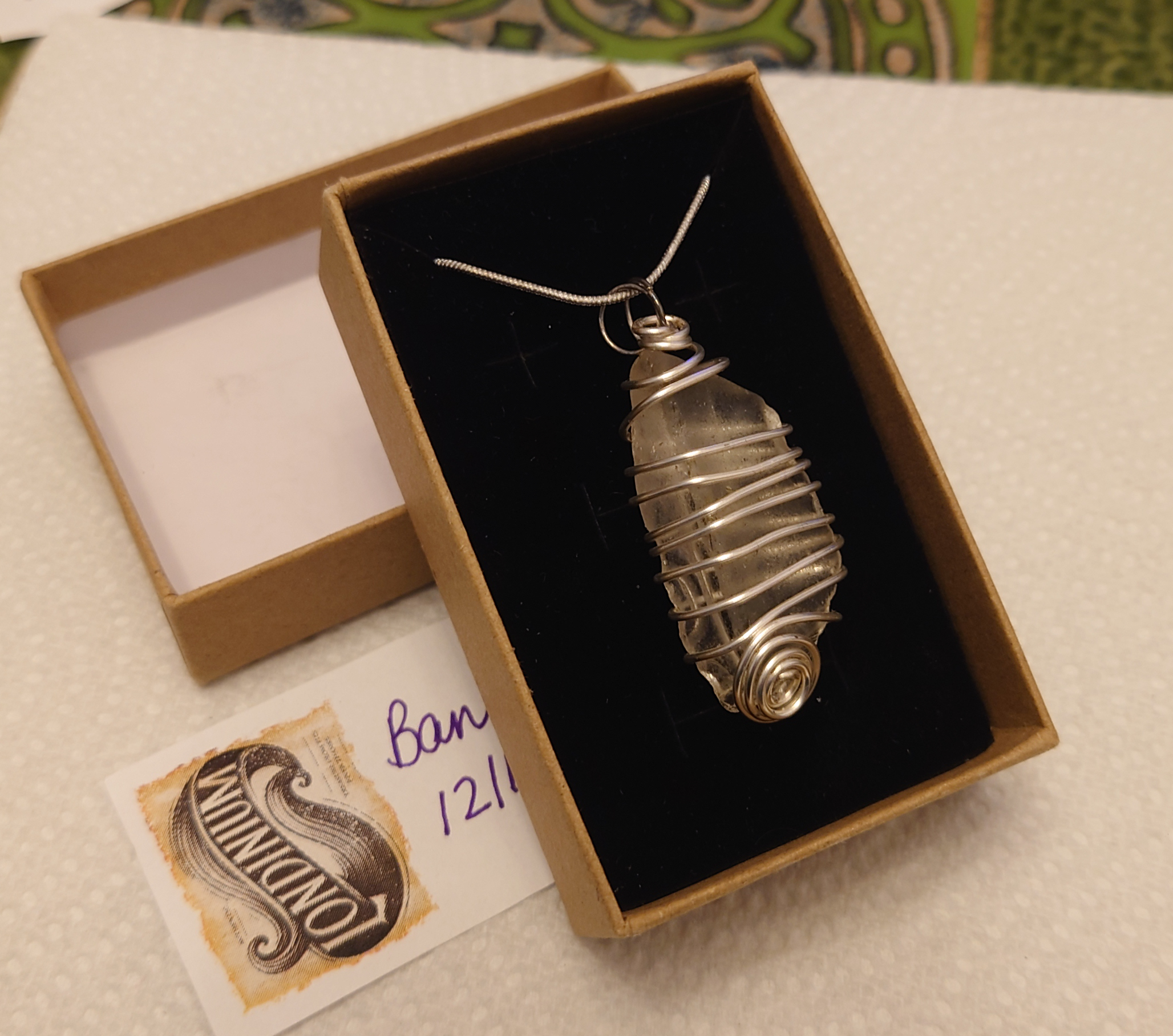 River glass necklace photo