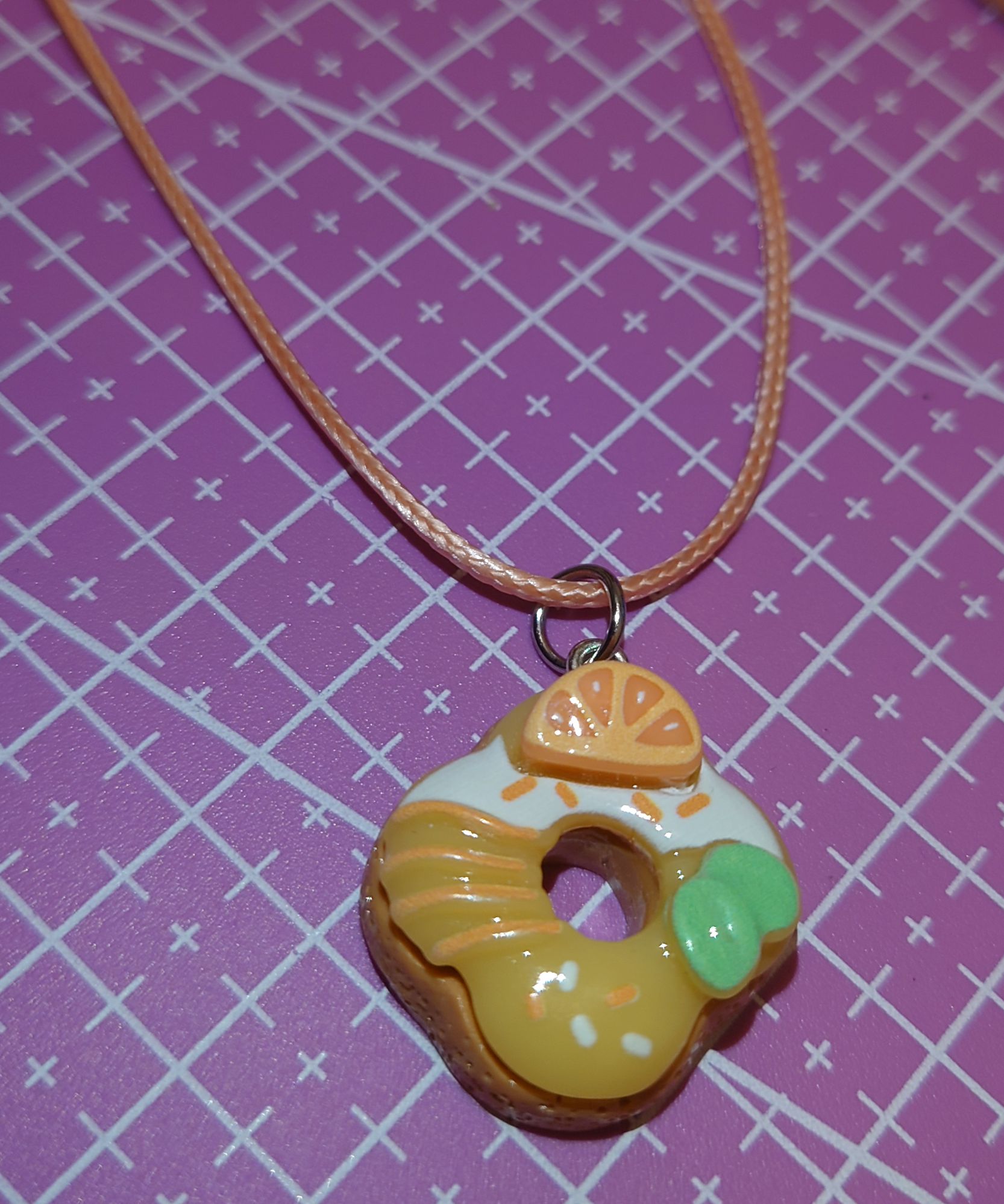 Doughnut necklace - fruit photo