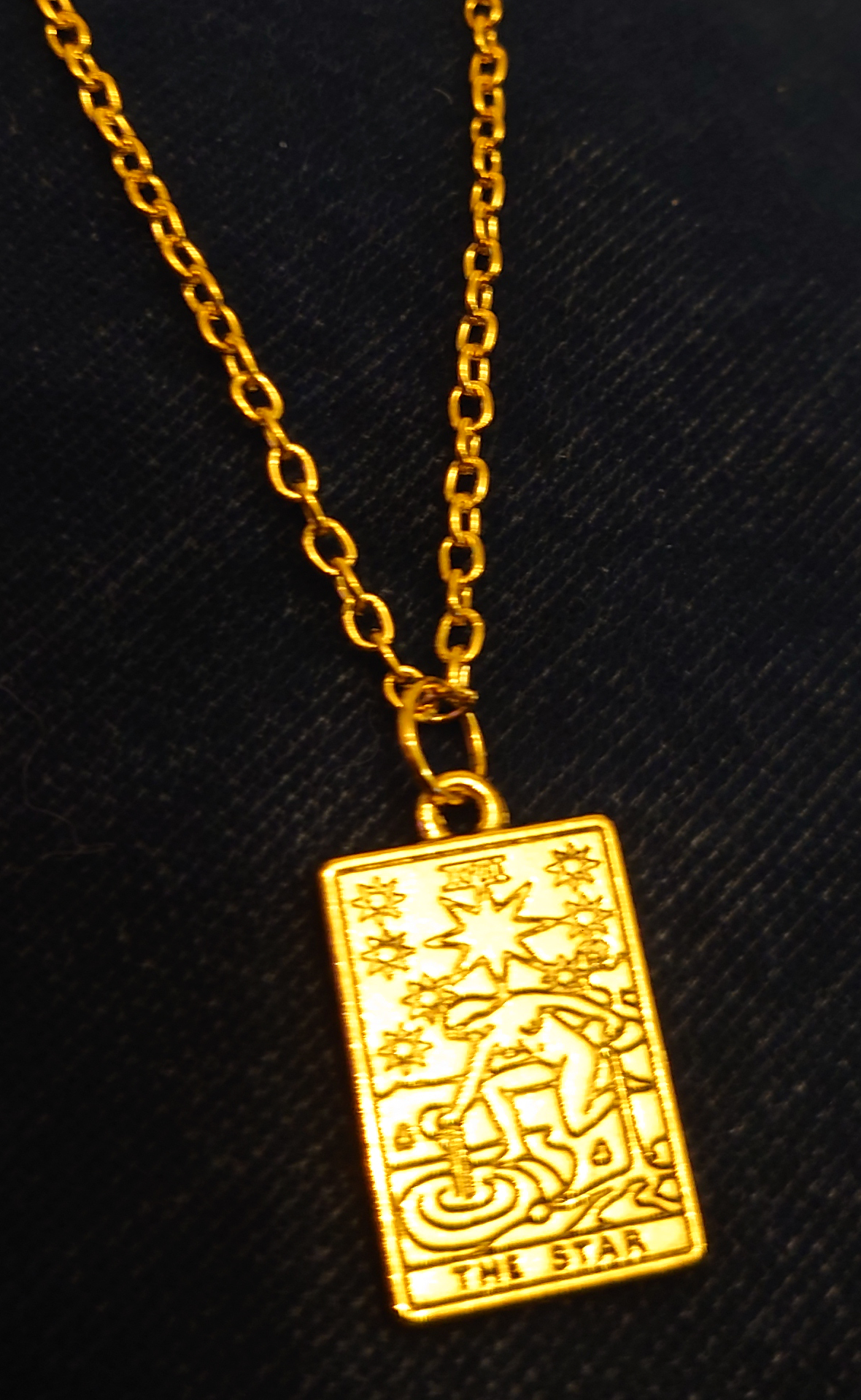 Tarot necklace - The Lovers - gold metal · Tarot necklace - The Star - gold metal