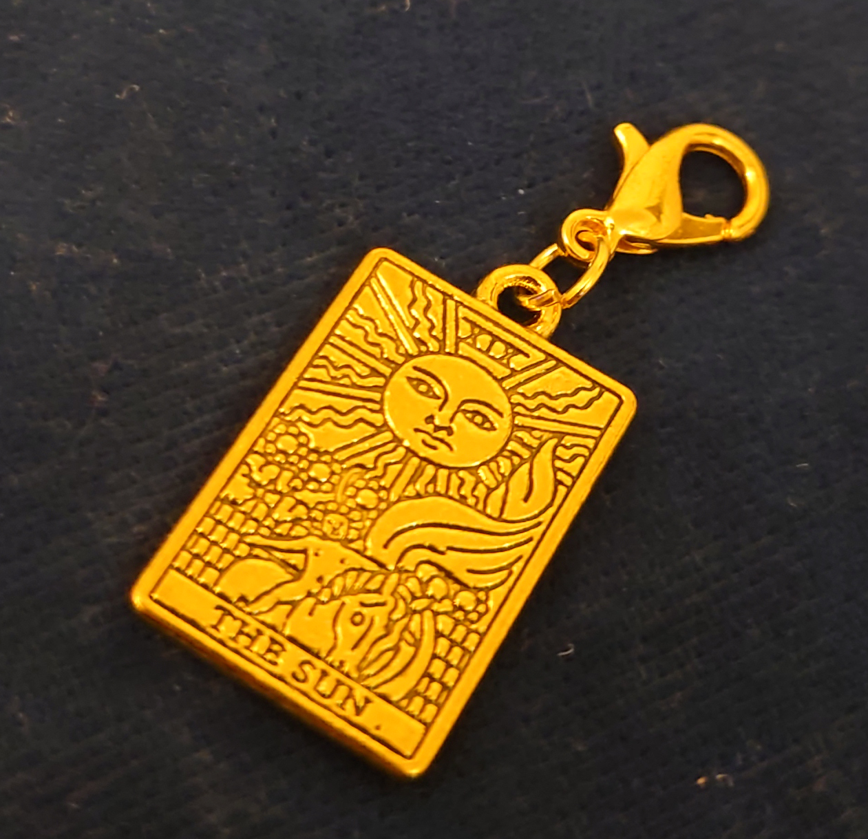 Tarot charm - The Star - gold metal · Tarot charm - The Sun - gold metal